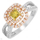 New CERTIFIED 1 CTW I1-I2 Color G-I Diamonds Gold Ring