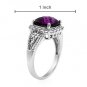 FPJ 3.75 CTW Amethyst Gold Ring Size 7 Retails $1,210