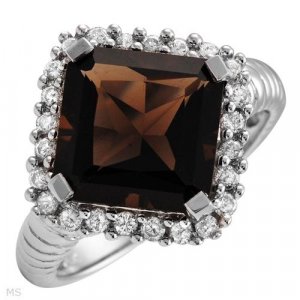 New FPJ 4.44 CTW Topaz Gold Ring Size 7 Retails $1,120