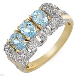 New FPJ 1.80 CTW Topaz Gold Ring Size 7 Retails $1,100
