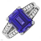 New 4.5 CTW Sapphire Gold Ring Size 7 Retails $576