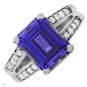 New 4.5 CTW Sapphire Gold Ring Size 7 Retails $576