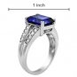 New 4.5 CTW Sapphire Gold Ring Size 7 Retails $576