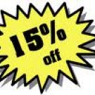 15% All Items Forever!