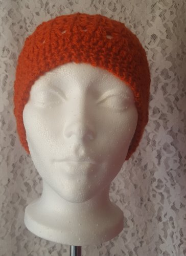 Crochet Burnt Orange Beanie