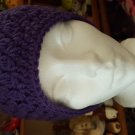 Crochet Violet Flowers Beanie
