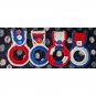 Crochet Orange Kitchen Towel Holder Set of 4