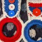 Crochet Orange Kitchen Towel Holder Set of 4