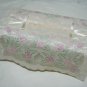 IVORY FABRIC HAND MADE EMBROIDERY  TISSUE BOX COVER