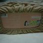 FLOWER BROWN FABRIC HAND MADE EMBROIDERY TISSUE BOX COVER