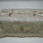 FLOWER BROWN FABRIC HAND MADE EMBROIDERY  TISSUE BOX COVER