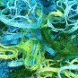 Flamenco Scarf Yarn - Blue Shades, Green Shades
