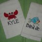 Personalized Burp Cloths