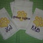 Personalized Burp Cloths