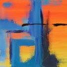 ePic II Original Abstract Mixed Media Painting 16x20 on Canvas