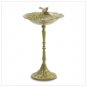 Antique-Look Iron Birdbath