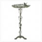 Verdigris Leaf Birdbath