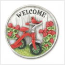 Tricycle Garden Stone Plaque