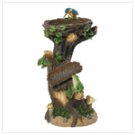 Bird Nest on Trunk Lamp Statue