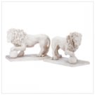 Garden Statue Lion Pair On Ball