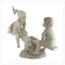 Statue of Boy & Girl On See-Saw