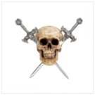 Skull With Swords Letter Opener
