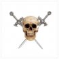 Skull With Swords Letter Opener