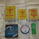Lot of 6 different vintage tins