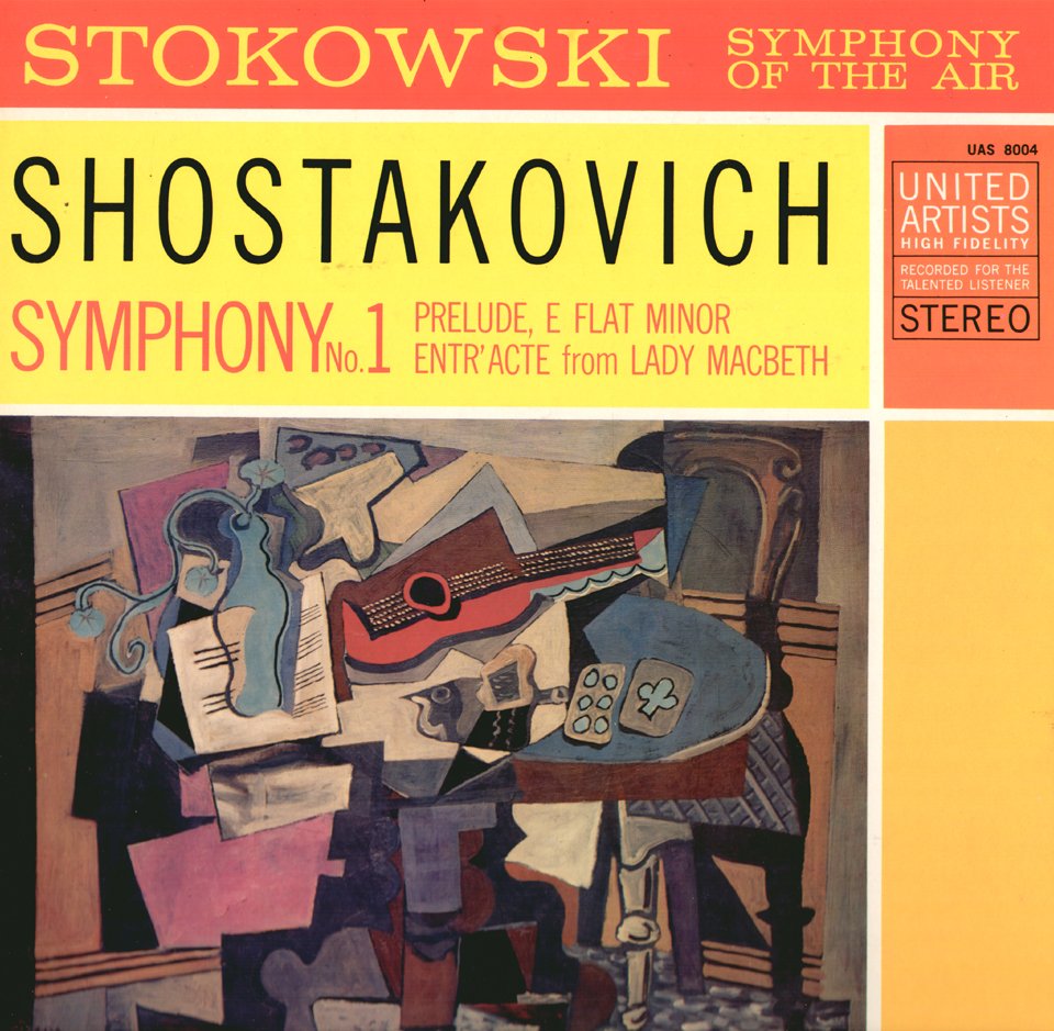 LEOPOLD STOKOWSKI SHOSTAKOVICH SYMPHONY No. 1 United Artists UAS 8004 ...