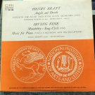 Henry Brant, Irving Fine – Angels And Devils / Music For Piano / Mutability CRI 106