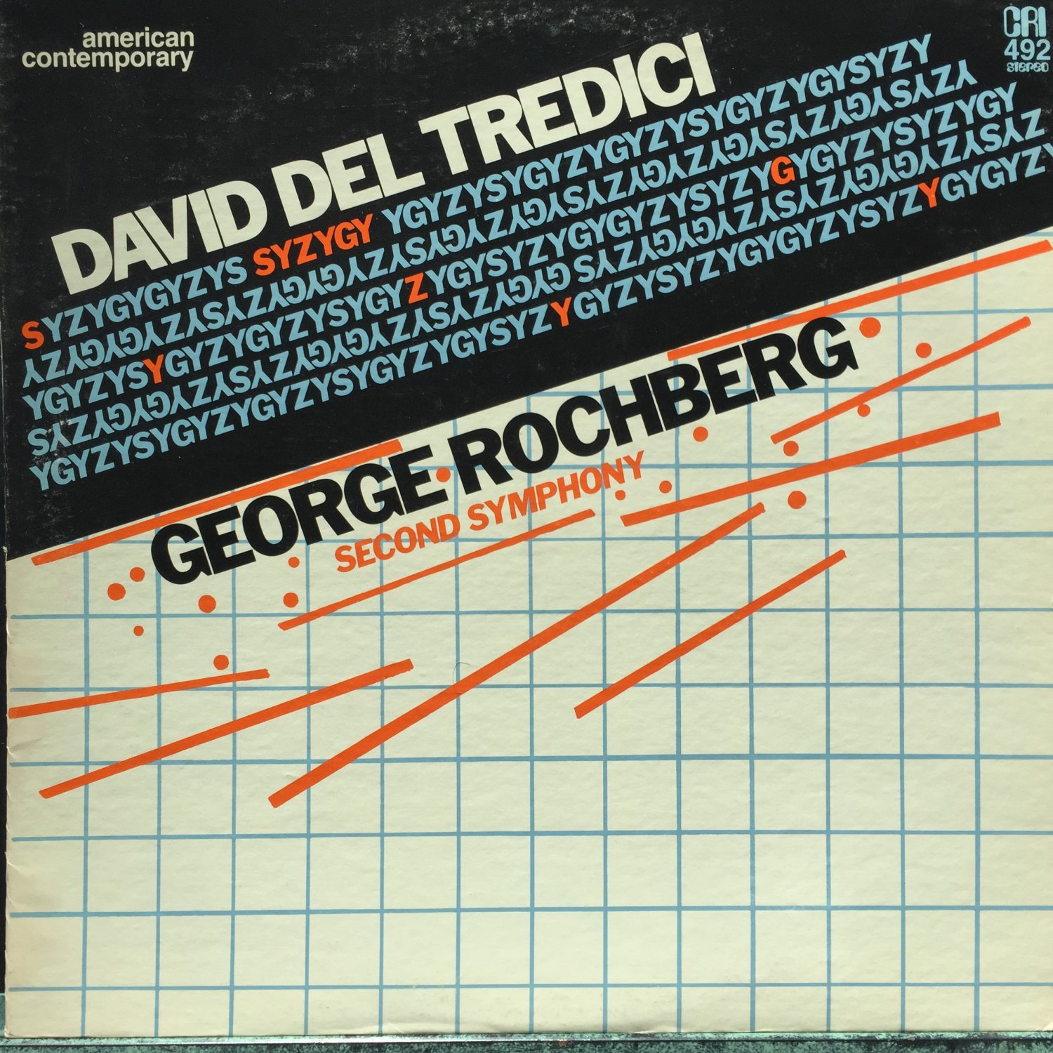 David Del Tredici George Rochberg Syzygy Second Symphony Werner Torkanowsky New York CRI 492