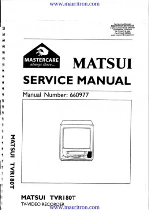 Matsui ec 1000 user manual