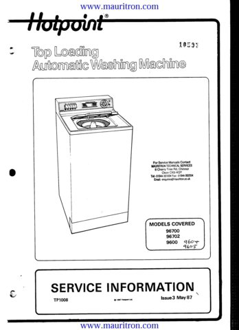 Hotpoint Washing Machine Manual