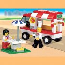 Business Street Series- Pizza Mobile Car Building Block