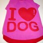 Dog Shirt, Dog clothes, Pet Apparel -  I Love Dog Shirts -  XS