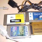 Zonet Fax Interface Card Modem lot of 4 gold etherlink