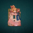 takahashi light switch core plate easter bunny plate very cute