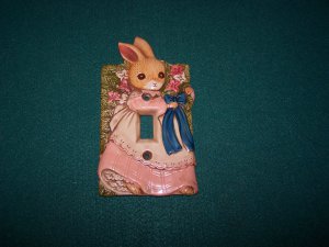 takahashi light switch core plate easter bunny plate very cute