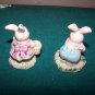 boy and girl bunny figures easter bunny figures cute