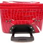 CROCO TOTE BAG COSMETIC CASE TRAVEL 3 PIECE LUGGAGE SET