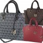 Designer Milan Embossed Printed Handbag Tassel Emblem Purse Red Black Brown