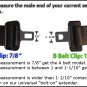 UNIVERSAL FLEXIBLE STEM SEATBELT EXTENDER 9-12 INCHES A