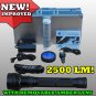 35 Watt Rechargeable HID Flashlight 2500 LM +Amber Lens