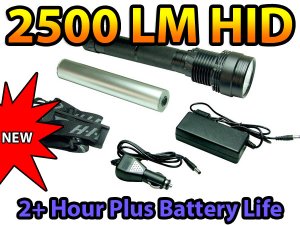 HID Country 35W HID Flashlight 2500 LM 2+ Hour Battery