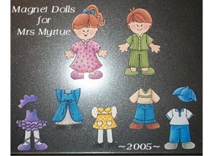 Magnetic Paper Dolls