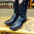 Bota rodeo negra con antifas