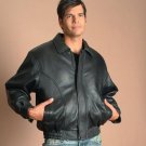 Mens bomber leather jacket
