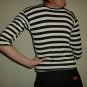 Vintage Black and white horizontal striped shirt