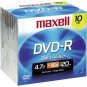 Maxell DVD-R 16X 4.7 GB 638004 Sealed (10/Pack) 60% OFF