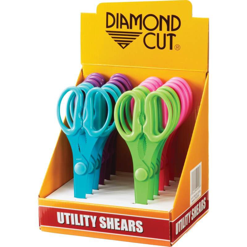 Diamond Cut 12pc Utility Shears with Stainless Steel Blades